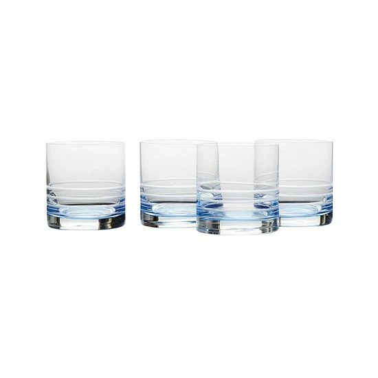 Mikasa 4-pc. Cal Blue Ombre Double Old-Fashioned Glass Set 3 Mikasa 4-pc. Cal Blue Ombre Double Old-Fashioned Glass Set