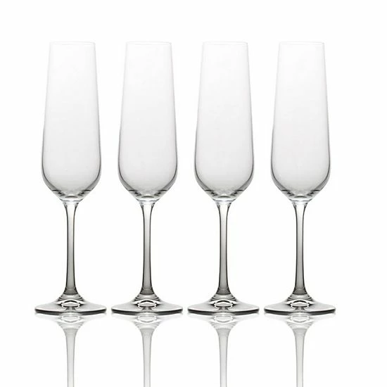 Mikasa Gianna 4-pc. Ombre Smoke Flute Glass Set 3 Mikasa Gianna 4-pc. Ombre Smoke Flute Glass Set