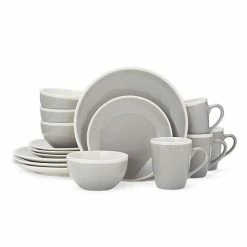 Gourmet Basics By Mikasa 16-piece Melanie Gray Dinnerware Set