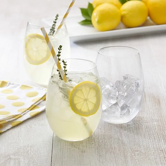 Mikasa Julie 4-pc. Stemless Wine Glass Set 4 Mikasa Julie 4-pc. Stemless Wine Glass Set - Image 2