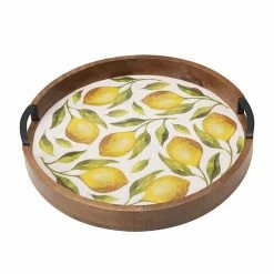 Mikasa Round Lemon Lazy Susan Tray