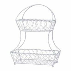Mikasa 2-Tier Flatback Basket