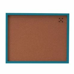 Mikasa Teal Cork Board With 5 Tacks