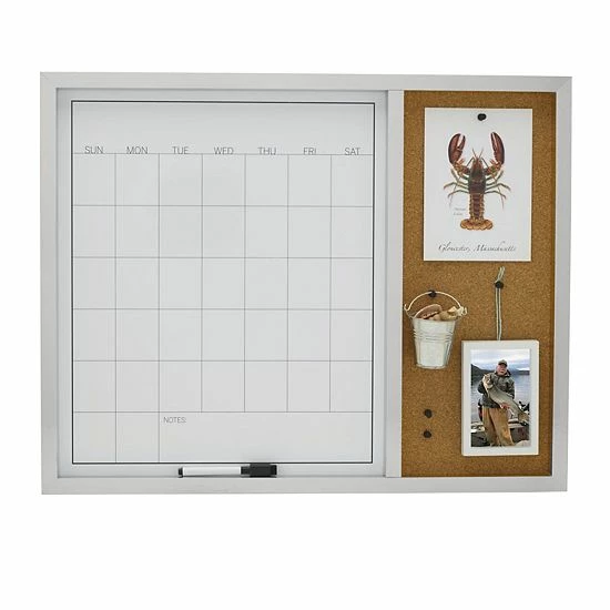 Mikasa White Board Calendar With Cork Board Gold 6 Mikasa White Board Calendar With Cork Board Gold - Image 4
