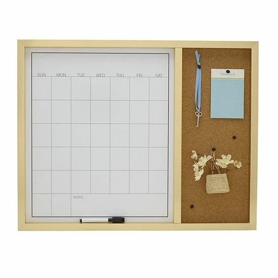 Mikasa White Board Calendar With Cork Board Gold 8 Mikasa White Board Calendar With Cork Board Gold - Image 6