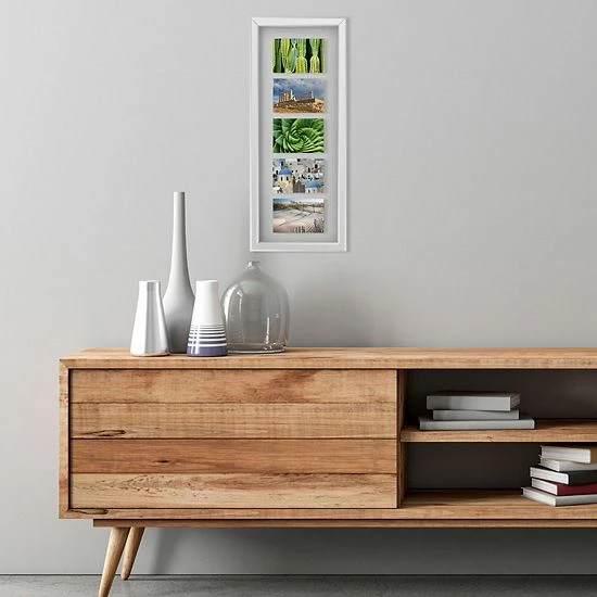 Mikasa Mirror Floating Gallery 5-opening 4" X 6" Collage Frame 4 Mikasa Mirror Floating Gallery 5-opening 4" X 6" Collage Frame - Image 2