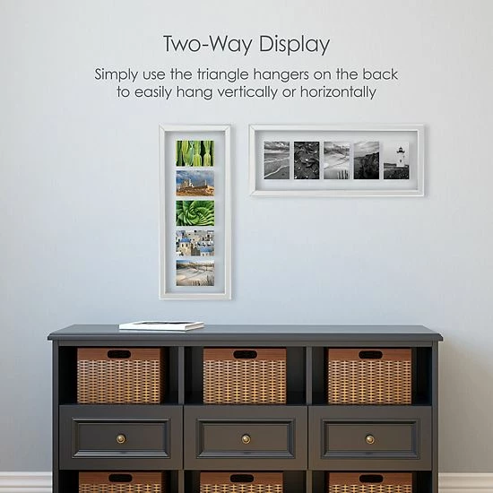 Mikasa Mirror Floating Gallery 5-opening 4" X 6" Collage Frame 8 Mikasa Mirror Floating Gallery 5-opening 4" X 6" Collage Frame - Image 6