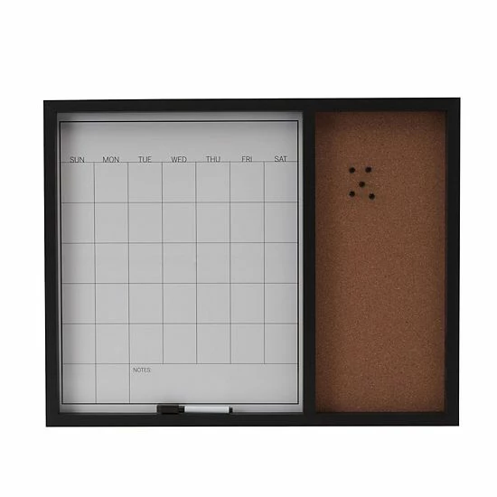 Mikasa White Board Calendar & Cork Board Gray 9 Mikasa White Board Calendar & Cork Board Gray - Image 7