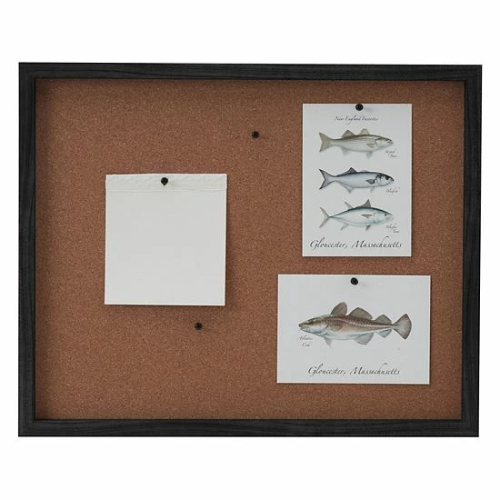 Mikasa Cork Memo Board Wall Decor Gray 6 Mikasa Cork Memo Board Wall Decor Gray - Image 4