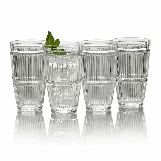 Mikasa Carroll Gate 4-pc. Highball Glass Set 3 Mikasa Carroll Gate 4-pc. Highball Glass Set