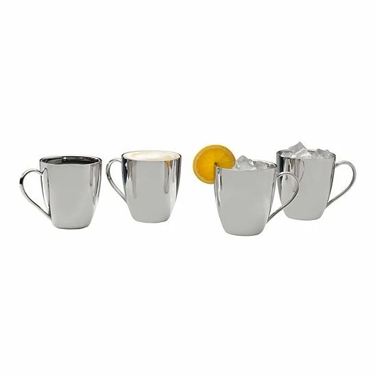 Mikasa 4-pc. Stainless Steel Mug Set 3 Mikasa 4-pc. Stainless Steel Mug Set