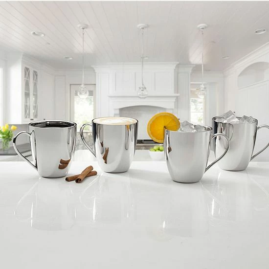 Mikasa 4-pc. Stainless Steel Mug Set 4 Mikasa 4-pc. Stainless Steel Mug Set - Image 2