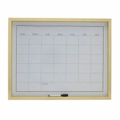 Mikasa White Board Calendar Gold