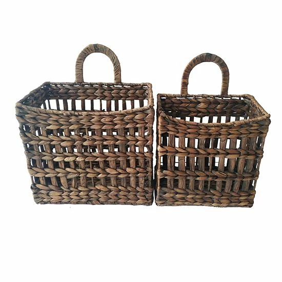 Mikasa Woven Storage Basket 2-Piece Set 3 Mikasa Woven Storage Basket 2-Piece Set