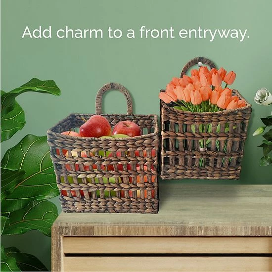 Mikasa Woven Storage Basket 2-Piece Set 4 Mikasa Woven Storage Basket 2-Piece Set - Image 2