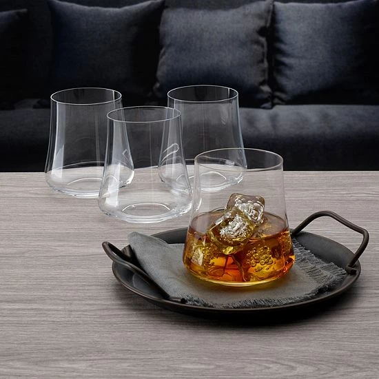 Mikasa 4-pc. Aline Stemless Wine Glass Set 5 Mikasa 4-pc. Aline Stemless Wine Glass Set - Image 3