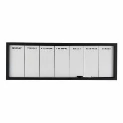 Mikasa Dry Erase Board Calendar Wall Decor & Marker 2-piece Set
