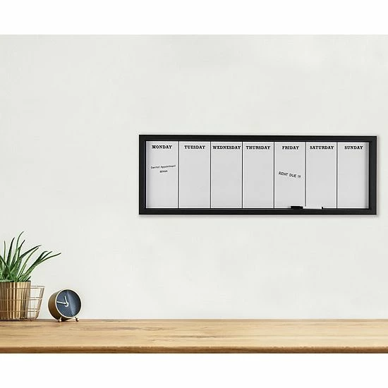 Mikasa Dry Erase Board Calendar Wall Decor & Marker 2-piece Set 4 Mikasa Dry Erase Board Calendar Wall Decor & Marker 2-piece Set - Image 2