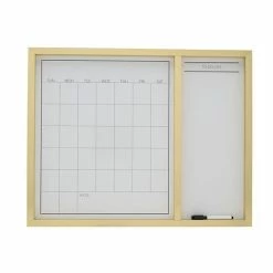Mikasa Metallic Gold Border White Board Calendar