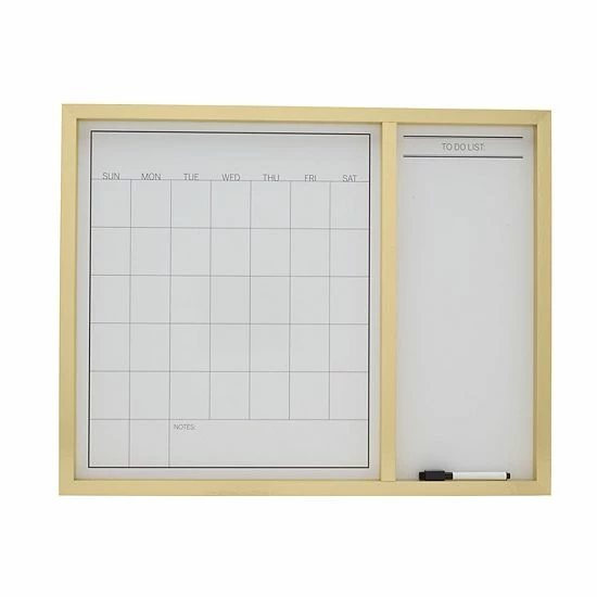 Mikasa Metallic Gold Border White Board Calendar 3 Mikasa Metallic Gold Border White Board Calendar