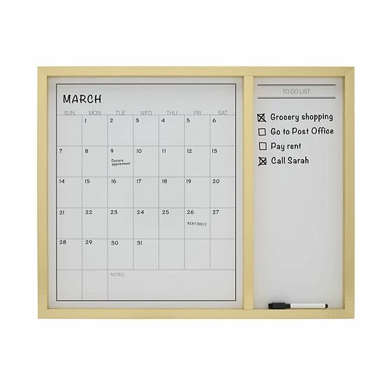 Mikasa Metallic Gold Border White Board Calendar 6 Mikasa Metallic Gold Border White Board Calendar - Image 4