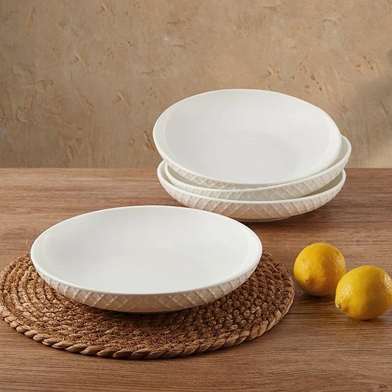 Mikasa Trellis 4-pc. Pasta Bowl Set 4 Mikasa Trellis 4-pc. Pasta Bowl Set - Image 2