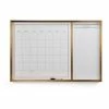 Mikasa Metallic Border Calendar White Board Silver