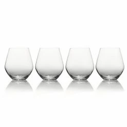 Mikasa Gianna 4-pc. Ombre Smoke Stemless Wine Glass Set